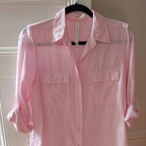 Aritzia The Group Babaton XXS pink lyocell utility shirt / blouse (fits xs & s)